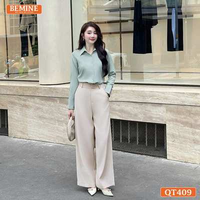 Quần tây nữ BEMINE suông dài-QT409