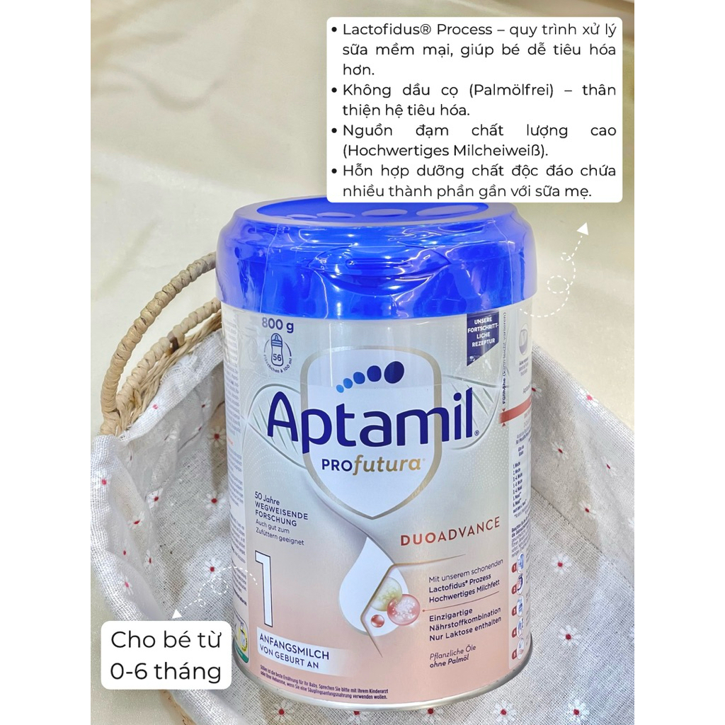 Sữa Aptamil Profutura DuoAdvance số 1 - Đức (800g)
