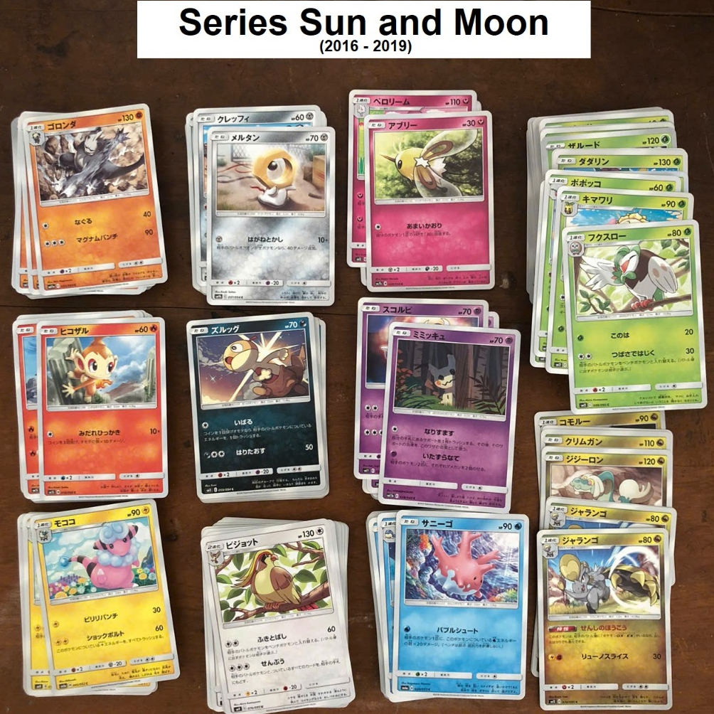 [Chính hãng] 50 Lá Thẻ Bài Pokemon Sun & Moon Common - Thẻ Pokemon Tcg Common