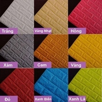 {Siêu Rẻ}-Tấm Xốp Dán Tường 3D, kích thước 70x77cm