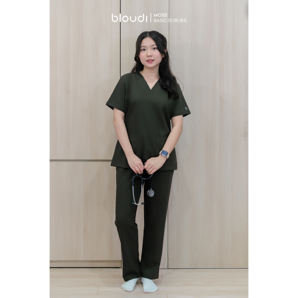 Bộ Scrubs Bác Sĩ, Đồng phục spa, phòng khám Bloudi Basic Nữ