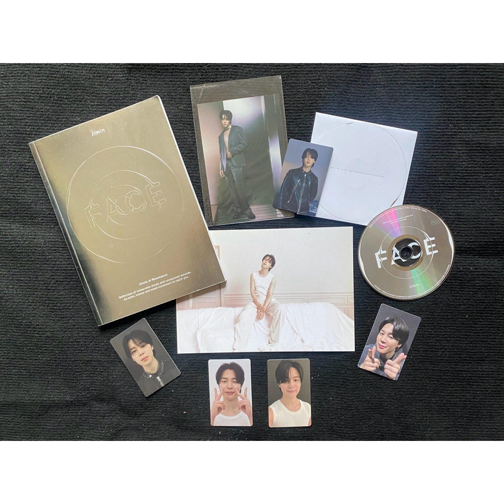 Bts Jimin solo album Face đã khui SEAL, gồm cd photocard photobook goods như hình