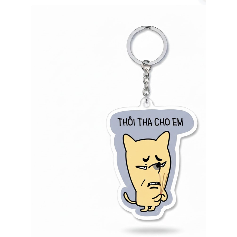 Móc khóa " meme chó chó haài"