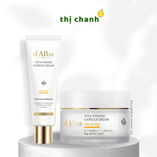   Mini & Fullsize  Kem Viên Nang Dưỡng Trắng Cấp Ẩm Sâu D'ALBA Vita Toning Capsule Cream 