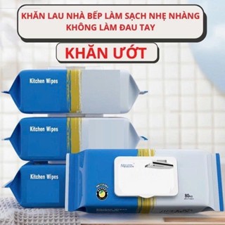 Thùng  10 gói khăn lau bếp hương chanh thơm mát 1 gói 80 tờ