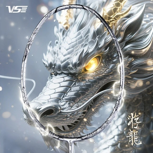 Vợt cầu lông VENSON VS Youlong Silver Rồng Bạc, 4U tấn công mạnh mẽ