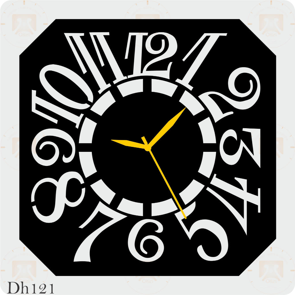 Đồng hồ treo tường 2D nghệ thuật (DH121)