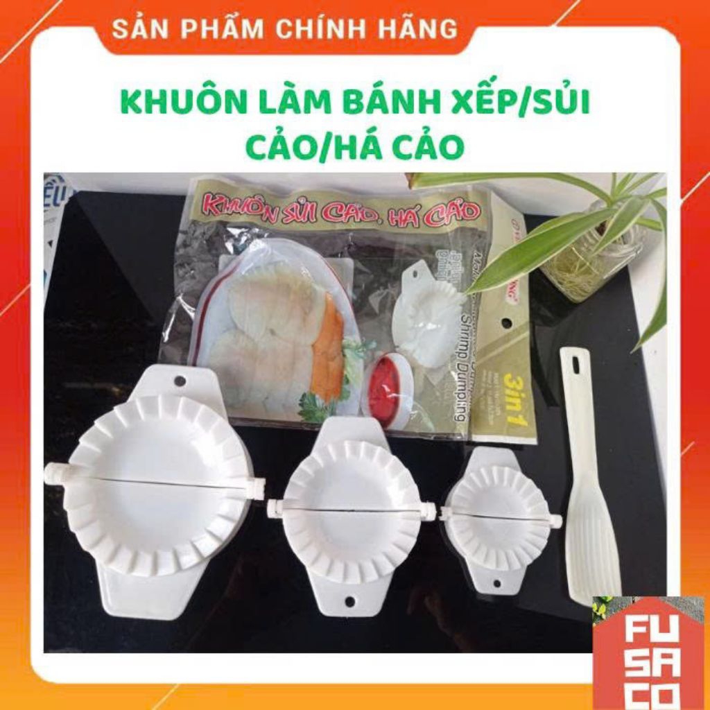 Bộ Khuôn Kẹp Làm Bánh Xếp, Bánh bao, bánh gối, há cảo, xủi cảo nhựa cao cấp