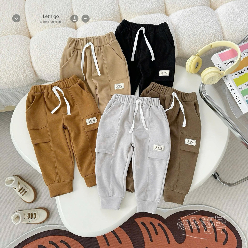 [JINRO] Quần nỉ giữ nhiệt phối túi jinro cho bé ( Form bé)