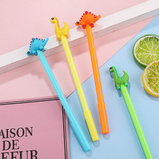 Set 10 bút nước khủng long bút nước học sinh sinh viên bút gel mực thay thế bút thay ngòi tiện dụng đầu ngòi 0.38mm