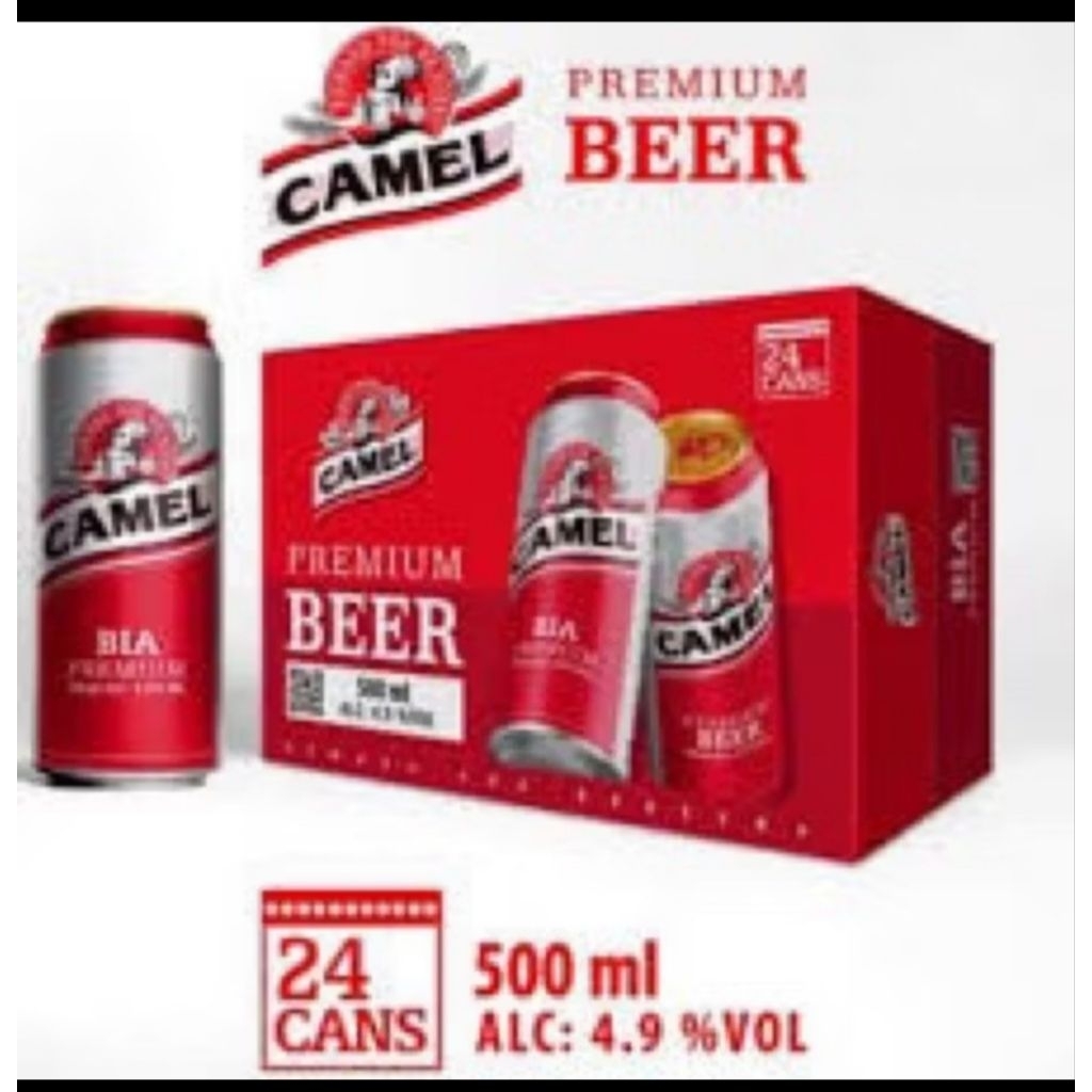 Thùng Bia Camel Premium 500ml lon đỏ