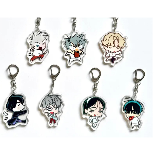 Móc khóa acrylic Alien Stage, móc khóa acrylic hai mặt Alien Stage, Ivan, Luka, Sua, Hyuna, Till, Mi