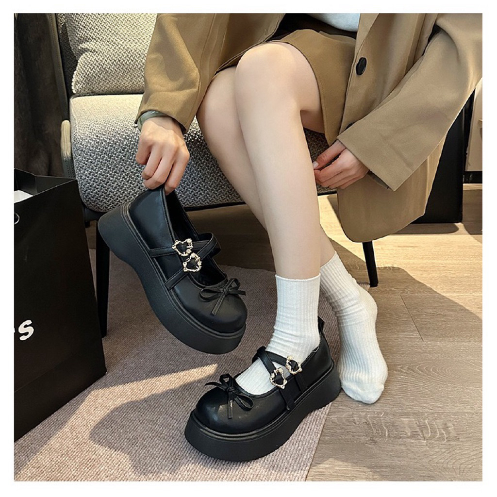 Giày búp bê nữ độn đế 5cm gắn mác Z cao cấp | BigBuy360 - bigbuy360.vn