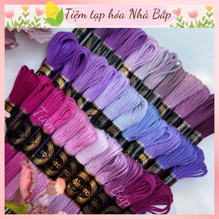 Set 12 Tép Chỉ Airo Tông Màu Tím