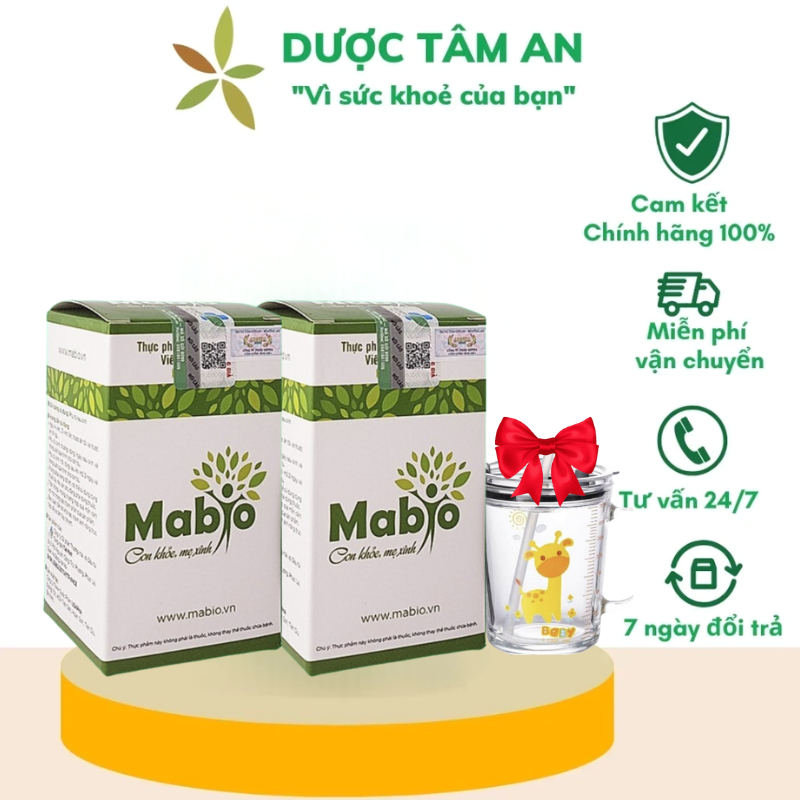 COMBO 2 HỘP Viên Uống Lợi Sữa Mabio Lợi Sữa Cho Mẹ Sau Sinh Ít Sữa Thiếu Sữa Tắc Tia Sữa Chính hãng
