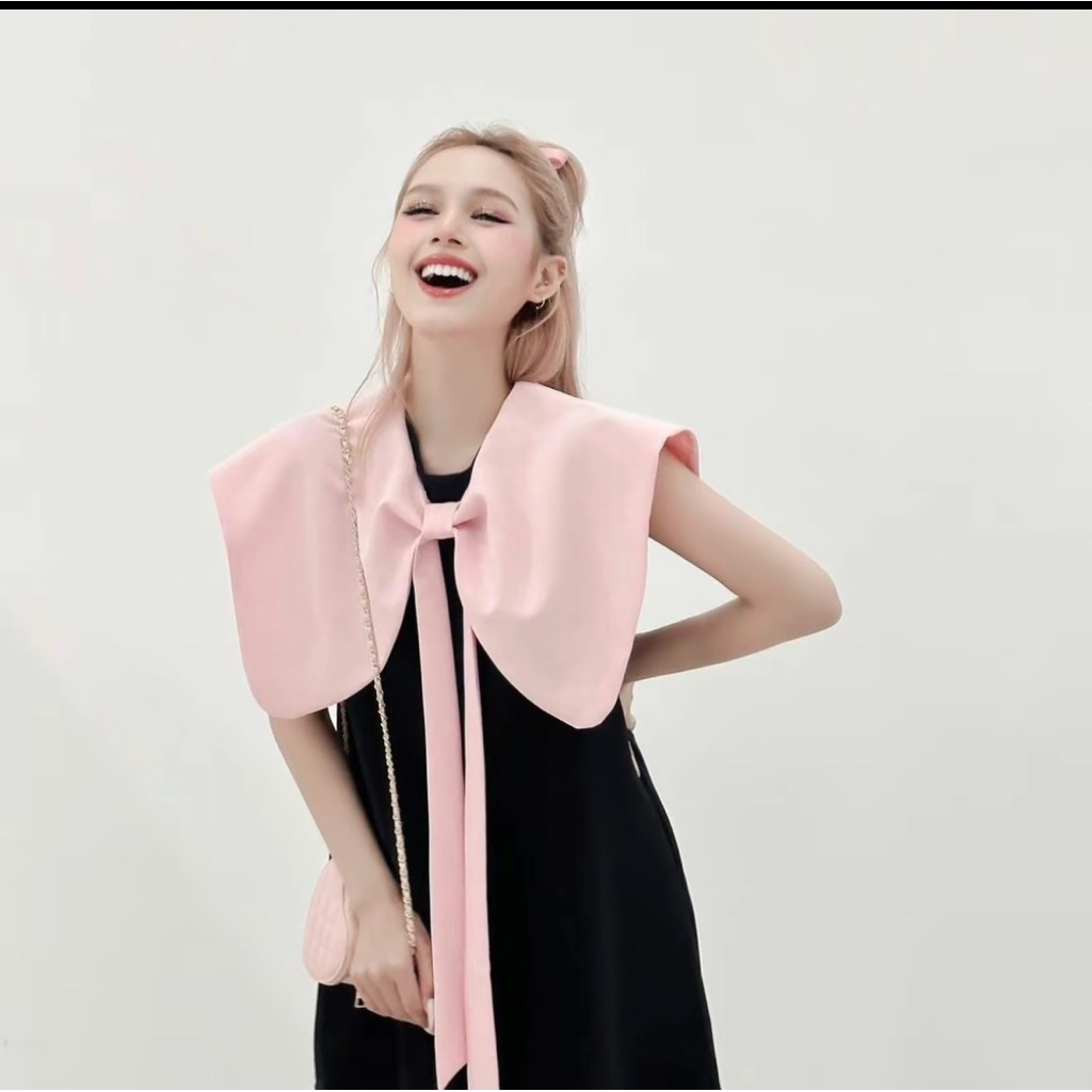 Đầm form suông NaNa Dress phối nơ Aguja
