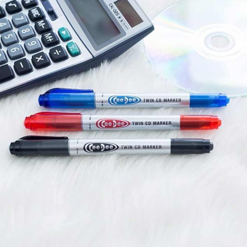 Bút lông dầu PM04 màu xanh/đỏ/đen – viết mọi bề mặt