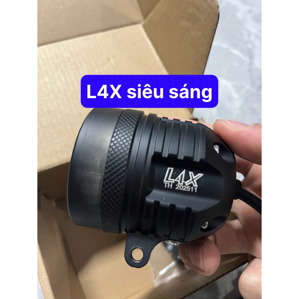 ĐÈN TRỢ SÁNG L4X CREE 26W lắp xe máy xe điện 12V