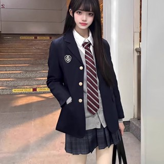  Áo vest cho nữ áo blazer dài tay cúc giữa phong cách nữ sinh học sinh VEST NỮ SINH 