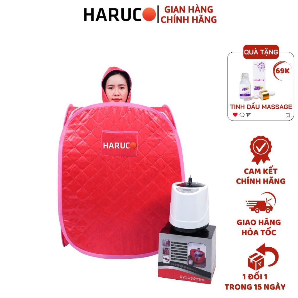 Combo Nồi Xông Hơi Điện Haruco Và Lều Xông Hơi Haruco Tự Bung Khử Trùng Toàn Thân Dùng Cho Gia Đình