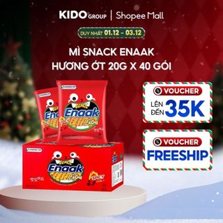  Hộp 20 gói Snack Mì Snack Enaak Hương Ớt Cấp 1 28g 