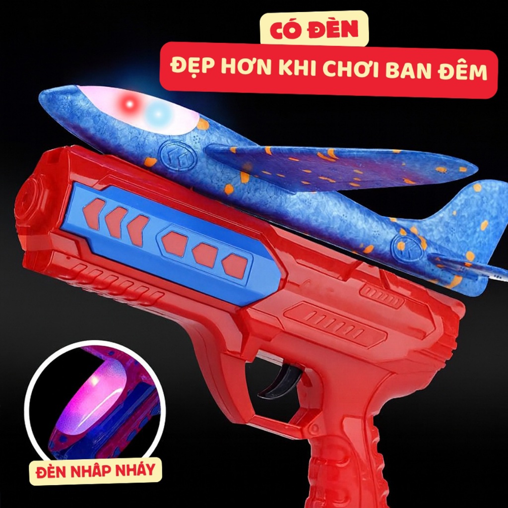 [FUNGUS][CÓ ĐÈN] Đồ Chơi Máy Phóng Máy Bay Xốp Có Đèn Trò Chơi Ngoài Trời Cho Trẻ Em Đèn Nhấp Nháy An Toàn