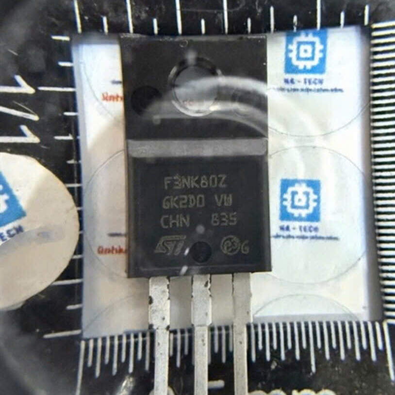 Linh kiện 3NK80Z STF3NK80Z F3NK80Z N-Mosfet 2.5A 800V TO-220F chính hãng mới