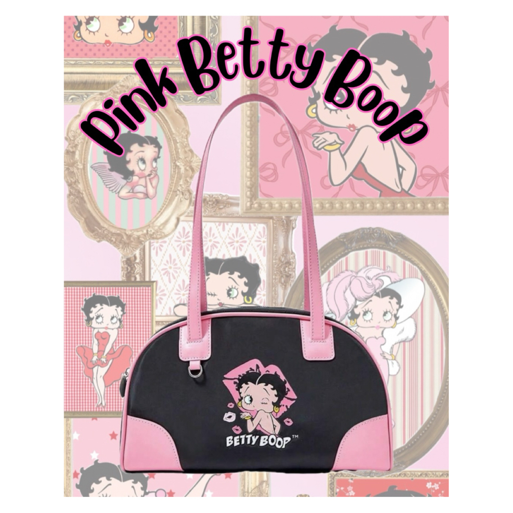 Pink Betty Boop Bag / Túi Xách Betty Boop Hồng Đen / Burn the Earth