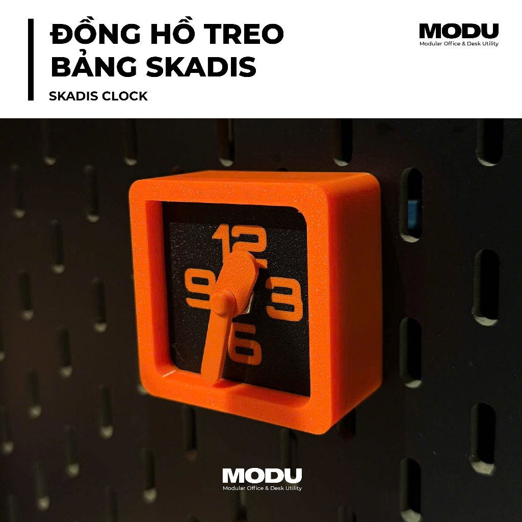 Đồng hồ kim treo bảng MODU - Phụ kiện Pegboard