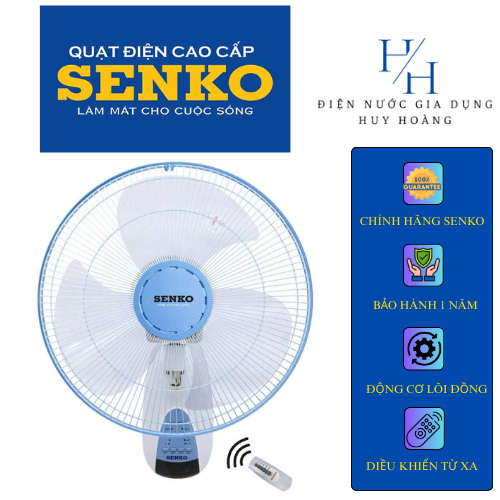 QUẠT TREO SENKO ĐIỀU KHIỂN TR1628 - MÁT MẺ VÀ BỀN BỈ