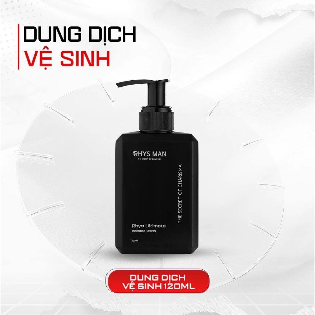 [CHÍNH HÃNG] Dung Dịch Vệ Sinh Nam Giới RHYS MAN Rhys Ultimate Hương Bạc Hà 120ml - Combo RHYS MAN 1