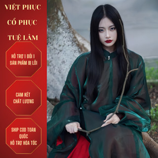  Áo Ngũ Thân Tay Thụng Nữ May 2 Lớp Từ Vải Tơ Tự Nhiên Gợi Vẻ Đẹp Quý Phái Thời Nguyễn – Việt Phục Tuệ Lâm. 