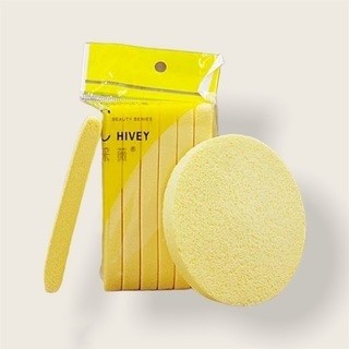 Bọt Biển Rửa Mặt Bông Nở Chivey 12 miếng
