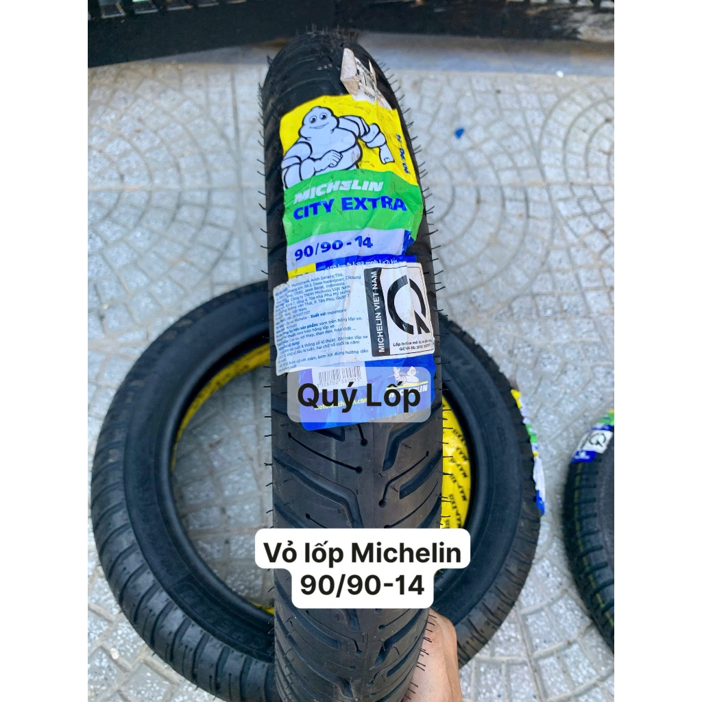 Vỏ lốp Michelin City Extra size 90/90-14 gắn cho AB, VARIO, VISION. Vỏ không ruột(săm)