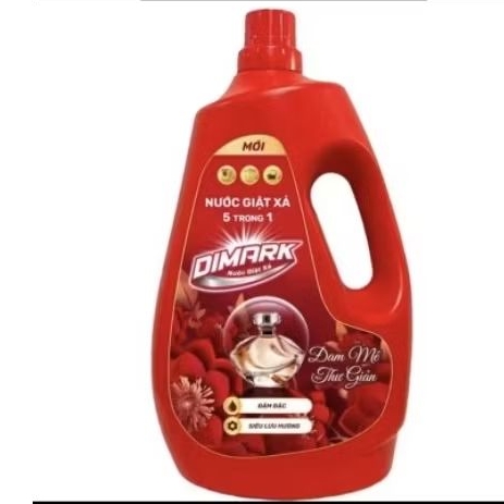 Nước giặt xả dimark 5 trong 1 can 3.6kg