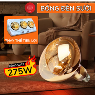Bóng đèn sưởi công suất cao 275W, bóng sưởi nhà tắm thay thế cực dễ dàng, chống nước tuyệt đối