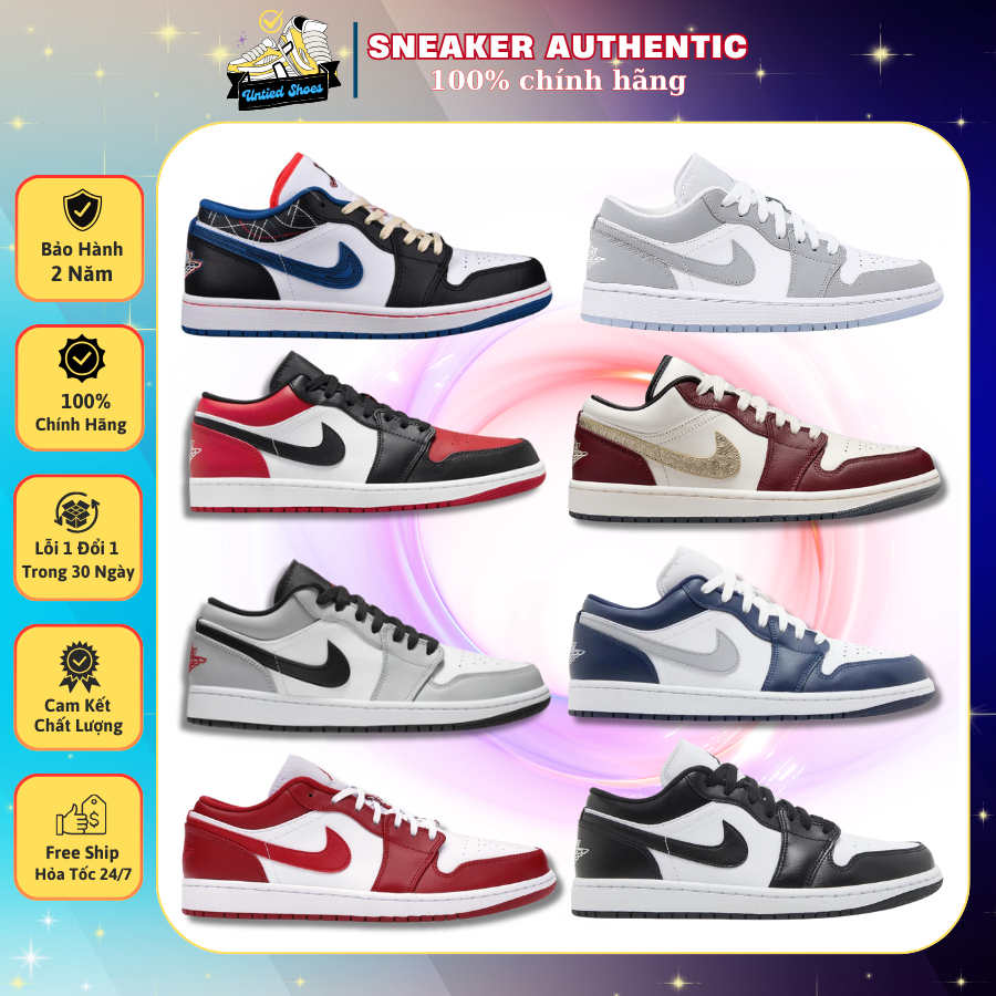 Giày Jd 1 Low Full Đủ Mẫu Cổ Thấp Nam Nữ Dễ Phối Đồ Cực Hot Full Box.