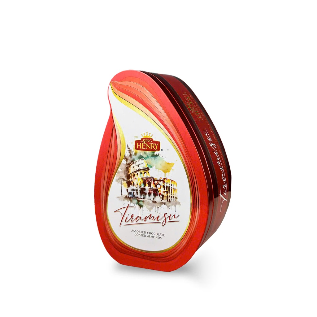 Socola Tiramisu King Henry Hộp Thiếc Giọt Nước 100g - DATE 4/2026