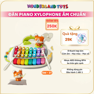  Đàn Piano Xylophone & Kèn Harmonica Cho Bé – Đồ Chơi Âm Nhạc Giáo Dục Sớm Phát Triển Tư Duy 6M+ 