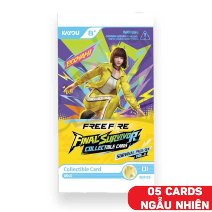 Card Bo Góc - Free Fire - Kayou KC01 (5 Cards Ngẫu Nhiên/Túi)