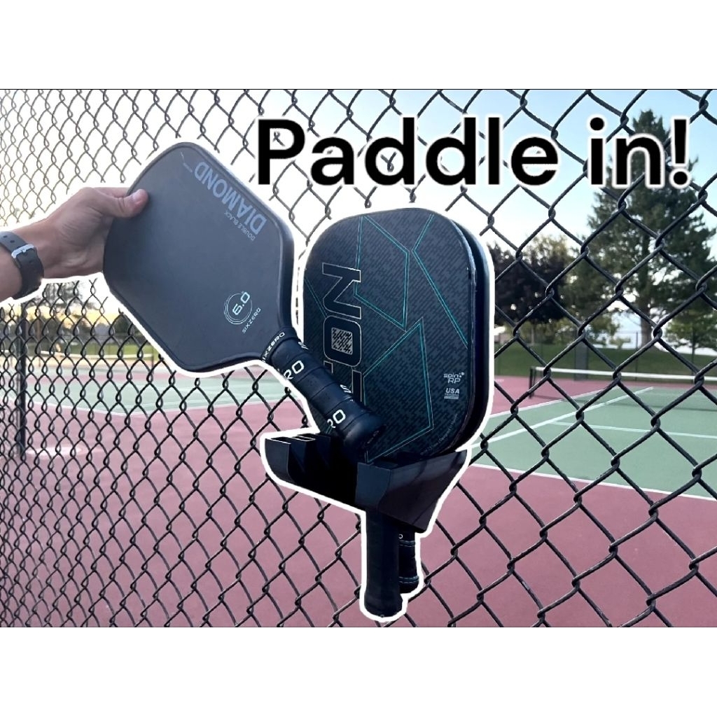 [DIY] Giá Treo Vợt Pickleball Gắn Lưới B40 - Paddle In Fence Hook (In 3D Nguyên Khối Siêu Bền)