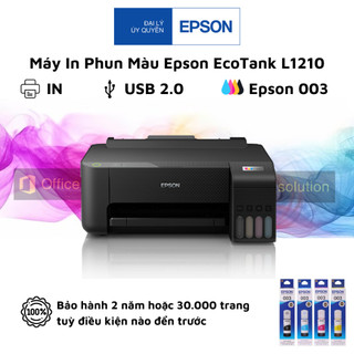  Máy In phun màu đơn năng Epson EcoTank L1210 - In qua USB - Hàng Chính Hãng 