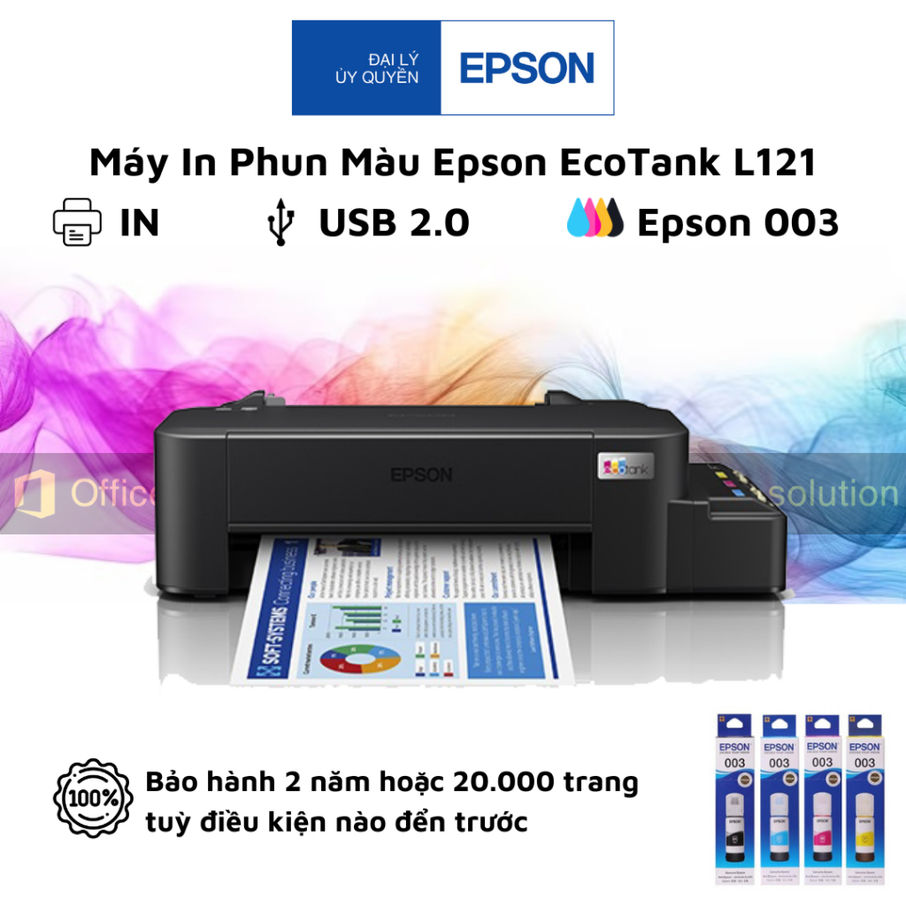 Máy in phun màu Epson L121 - Hàng Chính Hãng