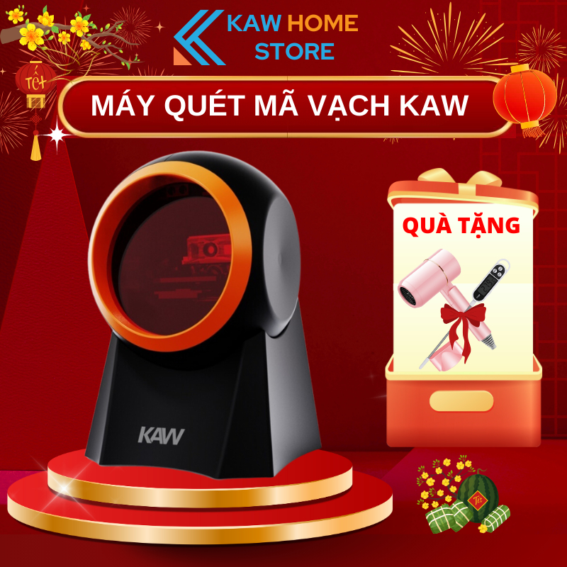 Máy Quét Mã Vạch KAW Công Nghệ Mới, Đa năng,Tiện Lợi, Quét Tất Cả Các Loại Mã , BH12 Tháng