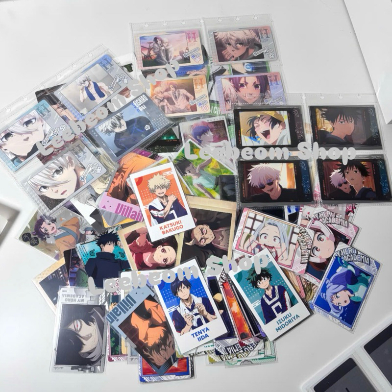 [HÀNG OFF] Photocard anime manga nhiều bộ goods card My Hero Academia mha Blue Lock Jujutsu Kaisen j