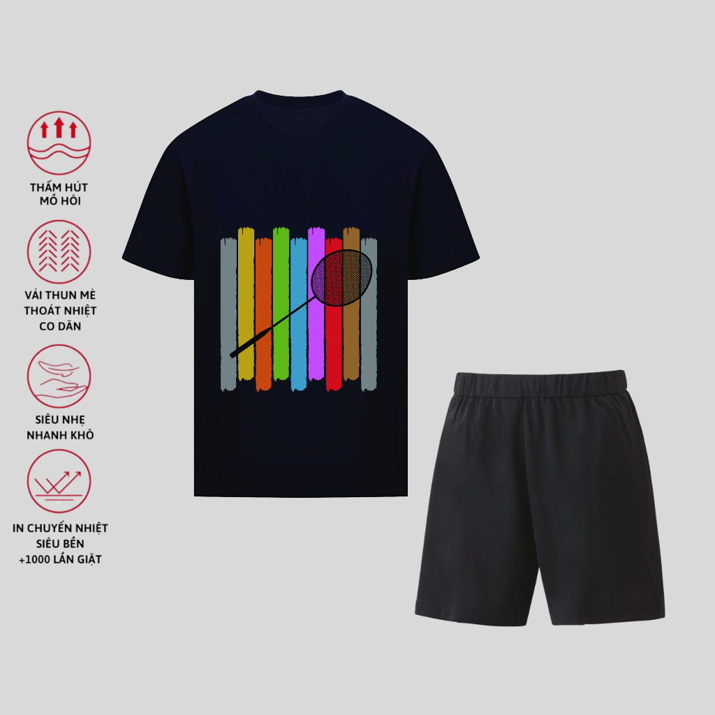 Quần Áo Cầu Lông Nam Nữ Thoáng Mát, Co Giãn, Form Chuẩn Thể Thao MSP666