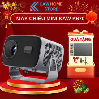Máy Chiếu Mini KAW K670 Độ Sáng 390 Ansi  Lumens, Phân Giải 1080P, Hàng Chính Hãng ,BH 24THÁNG