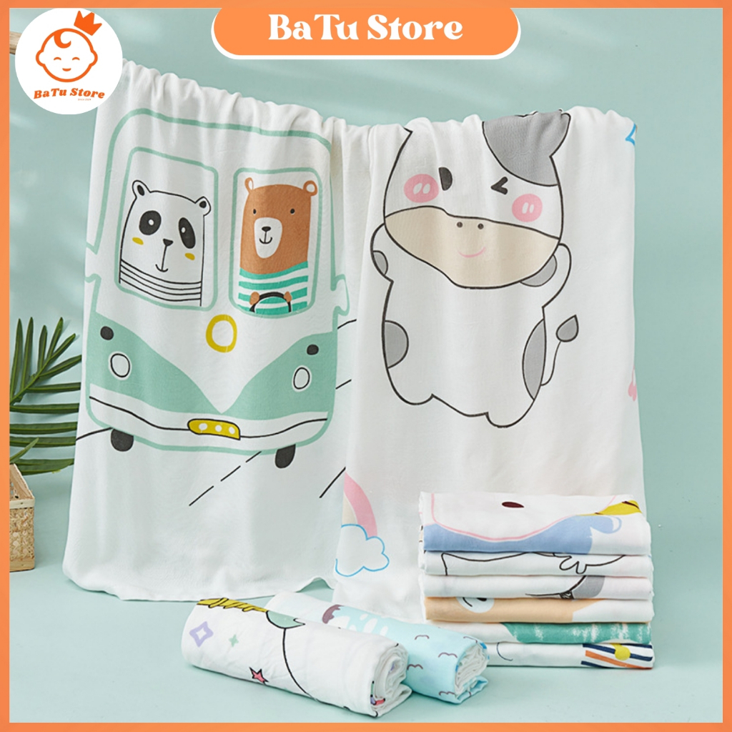 Chăn Lụa Cho Bé Đi Học Mềm Mại, Thoáng Mát, Nhiều Màu Size 1m1 x 1m1