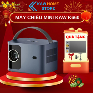 Máy Chiếu Mini KAW K660 Plus, Full HD, Độ Sáng Độ Nét Cao, Hàng Chính Hãng, BH 24 Tháng