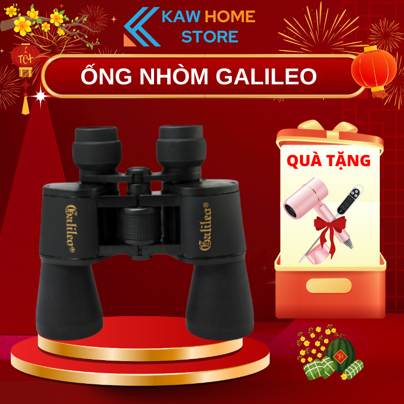 Ống nhòm Galileo 20x50 chuyên dụng, nhìn xa 1000m, độ phóng đại gấp 20